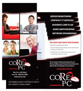 Core PC Mini-Folder and Step Down Fliers