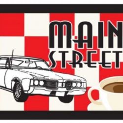 Main Street Diner Logo and Menu Design