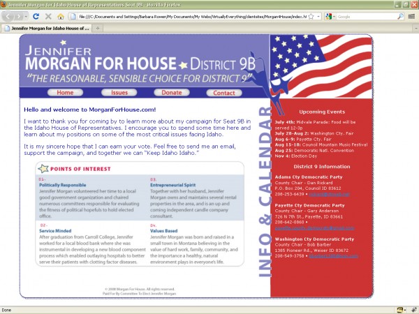 Morgan For House Website