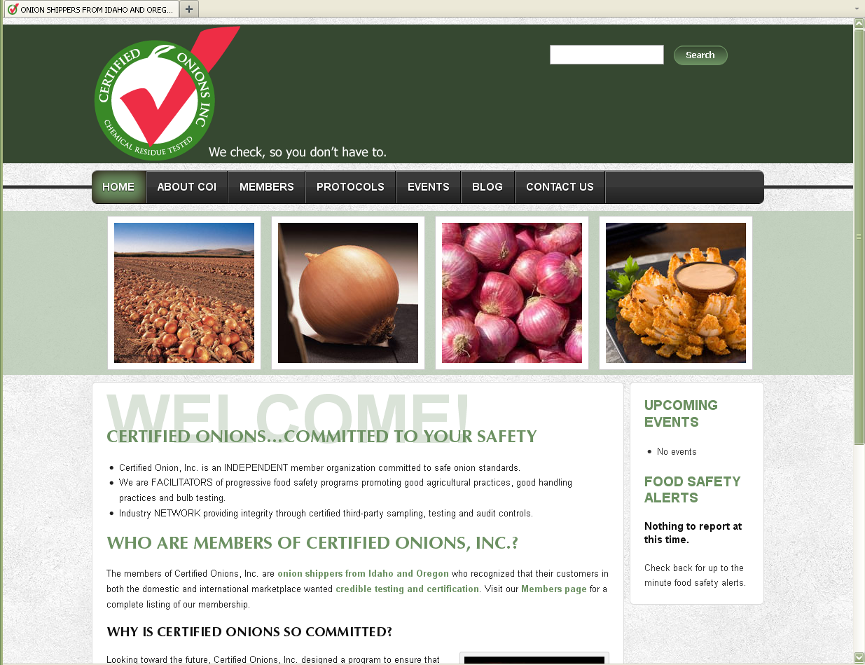 Certified Onions - Website Design