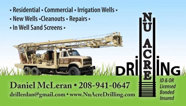 Nu Acre Drilling Business Card